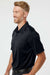 Augusta Sportswear 5017 Mens Vital Moisture Wicking Short Sleeve Polo Shirt Black Model Side