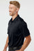 Augusta Sportswear 5017 Mens Vital Moisture Wicking Short Sleeve Polo Shirt Black Model Side