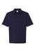 Augusta Sportswear 5017 Mens Vital Moisture Wicking Short Sleeve Polo Shirt Navy Blue Flat Front