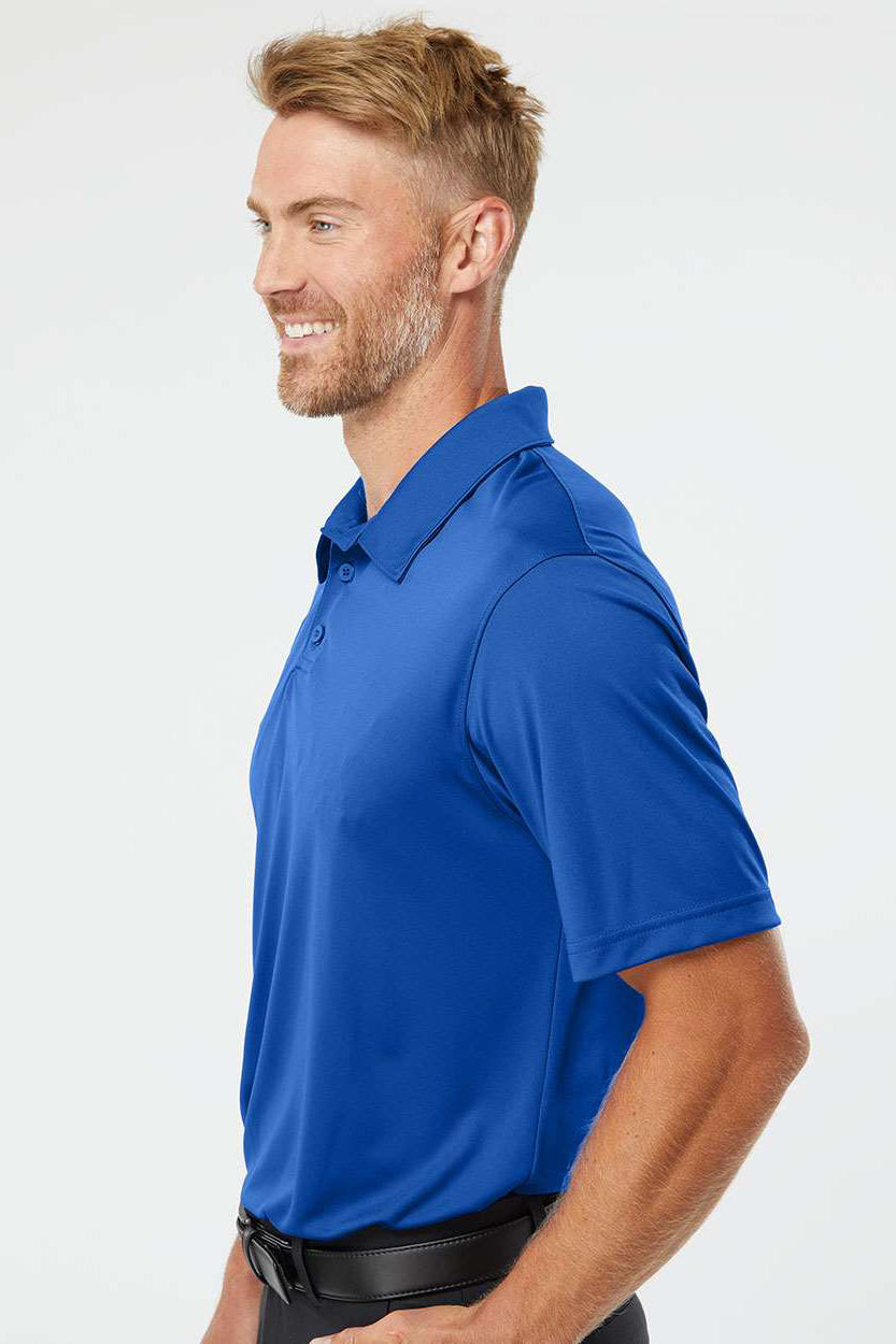 Augusta Sportswear 5017 Mens Vital Moisture Wicking Short Sleeve Polo Shirt Royal Blue Model Side