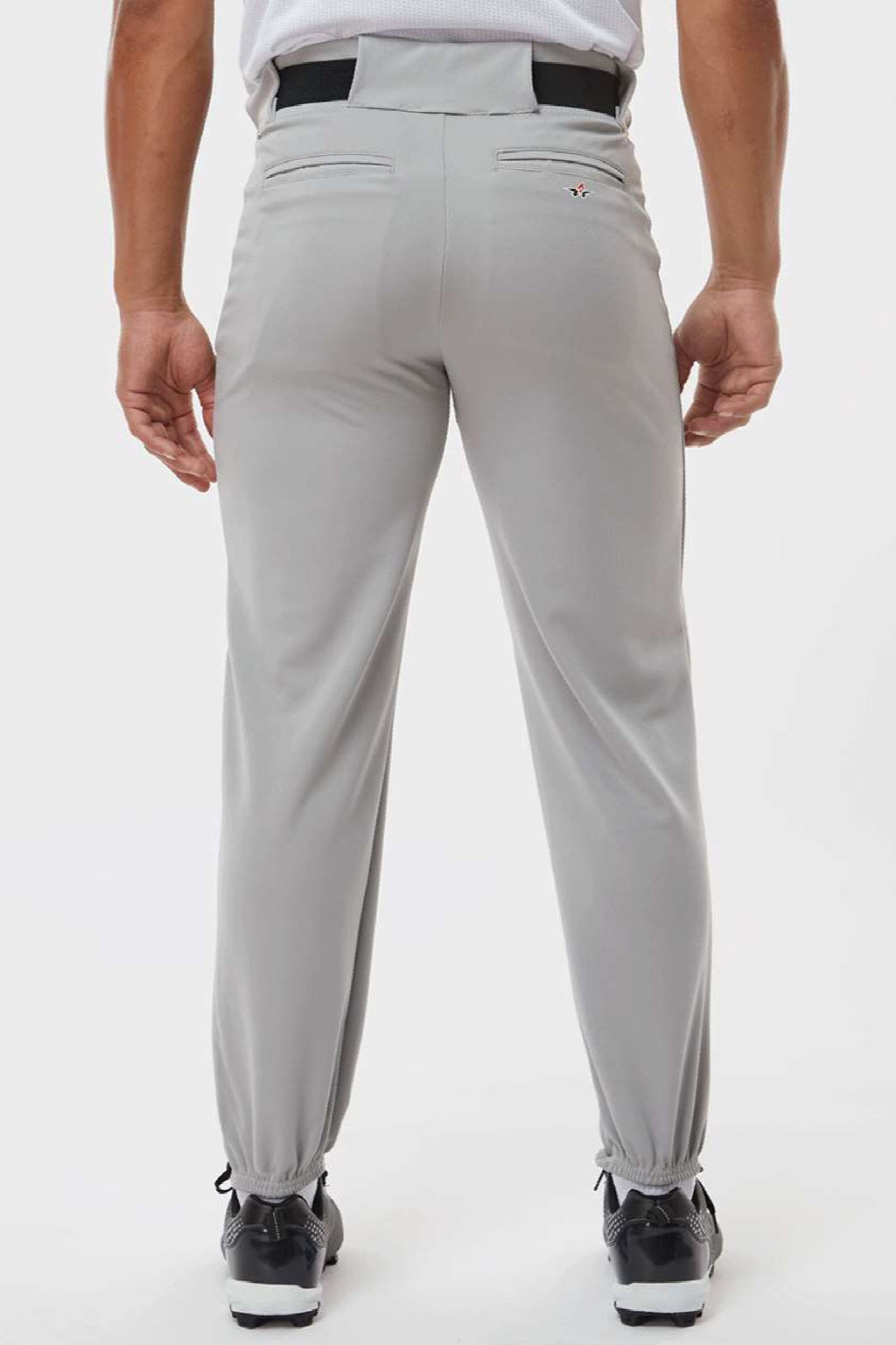 Alleson Athletic 605P Mens Baseball Pants Grey Model Back