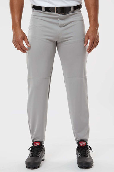 Alleson Athletic 605P Mens Baseball Pants Grey Model Front