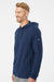Adidas A450 Mens Hooded Sweatshirt Hoodie Collegiate Navy Blue Model Side