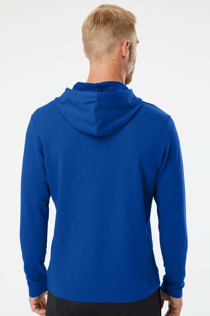 Adidas A450 Mens Hooded Sweatshirt Hoodie Collegiate Royal Blue Model Back