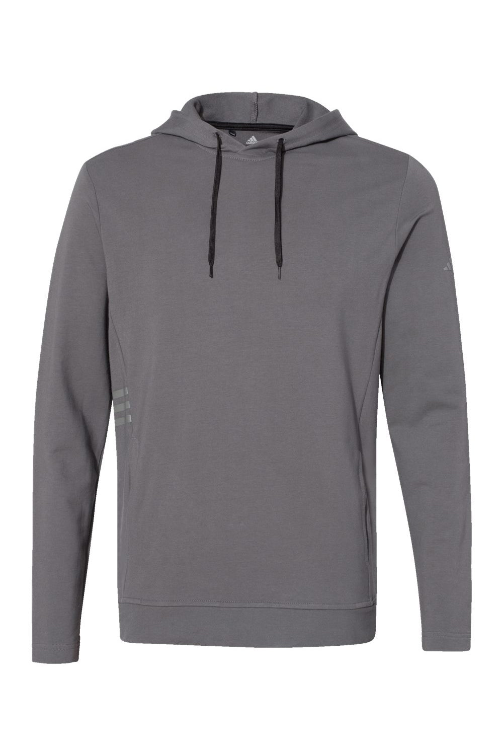 Adidas A450 Mens Hooded Sweatshirt Hoodie Grey Flat Front