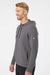 Adidas A450 Mens Hooded Sweatshirt Hoodie Grey Model Side