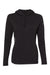 Adidas A451 Womens Hooded Sweatshirt Hoodie Black Flat Front