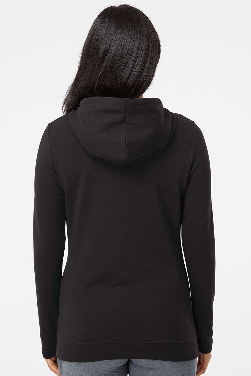 Adidas A451 Womens Hooded Sweatshirt Hoodie Black Model Back
