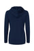 Adidas A451 Womens Hooded Sweatshirt Hoodie Collegiate Navy Blue Flat Back