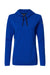 Adidas A451 Womens Hooded Sweatshirt Hoodie Collegiate Royal Blue Flat Front