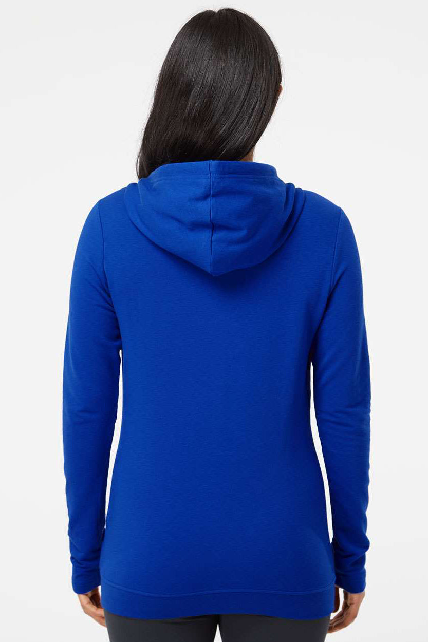 Adidas A451 Womens Hooded Sweatshirt Hoodie Collegiate Royal Blue Model Back
