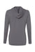 Adidas A451 Womens Hooded Sweatshirt Hoodie Grey Flat Back