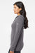 Adidas A451 Womens Hooded Sweatshirt Hoodie Grey Model Side
