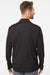 Adidas A475 Mens Moisture Wicking 1/4 Zip Sweatshirt Black Model Back