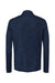 Adidas A475 Mens Moisture Wicking 1/4 Zip Sweatshirt Collegiate Navy Blue Melange Flat Back