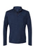 Adidas A475 Mens Moisture Wicking 1/4 Zip Sweatshirt Collegiate Navy Blue Flat Front