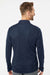 Adidas A475 Mens Moisture Wicking 1/4 Zip Sweatshirt Collegiate Navy Blue Melange Model Back