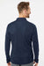 Adidas A475 Mens Moisture Wicking 1/4 Zip Sweatshirt Collegiate Navy Blue Model Back