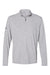 Adidas A475 Mens Moisture Wicking 1/4 Zip Sweatshirt Mid Grey Flat Front