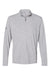 Adidas A475 Mens Melange 1/4 Zip Pullover Mid Grey Melange Flat Front