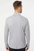 Adidas A475 Mens Melange 1/4 Zip Pullover Mid Grey Melange Model Back