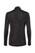Adidas A476 Womens Moisture Wicking 1/4 Zip Sweatshirt Black Melange Flat Back