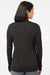 Adidas A476 Womens Moisture Wicking 1/4 Zip Sweatshirt Black Melange Model Back