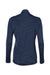 Adidas A476 Womens Moisture Wicking 1/4 Zip Sweatshirt Collegiate Navy Blue Flat Back