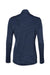 Adidas A476 Womens Melange 1/4 Zip Pullover Collegiate Navy Blue Melange Flat Back