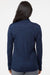 Adidas A476 Womens Moisture Wicking 1/4 Zip Sweatshirt Collegiate Navy Blue Model Back