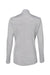 Adidas A476 Womens Moisture Wicking 1/4 Zip Sweatshirt Mid Grey Flat Back