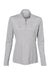 Adidas A476 Womens Moisture Wicking 1/4 Zip Sweatshirt Mid Grey Flat Front