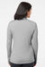 Adidas A476 Womens Moisture Wicking 1/4 Zip Sweatshirt Mid Grey Melange Model Back