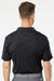 Adidas A402 Mens Melange Short Sleeve Polo Shirt Black Melange Model Back