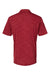 Adidas A402 Mens Melange Short Sleeve Polo Shirt Collegiate Burgundy Melange Flat Back
