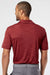 Adidas A402 Mens Melange Short Sleeve Polo Shirt Collegiate Burgundy Melange Model Back
