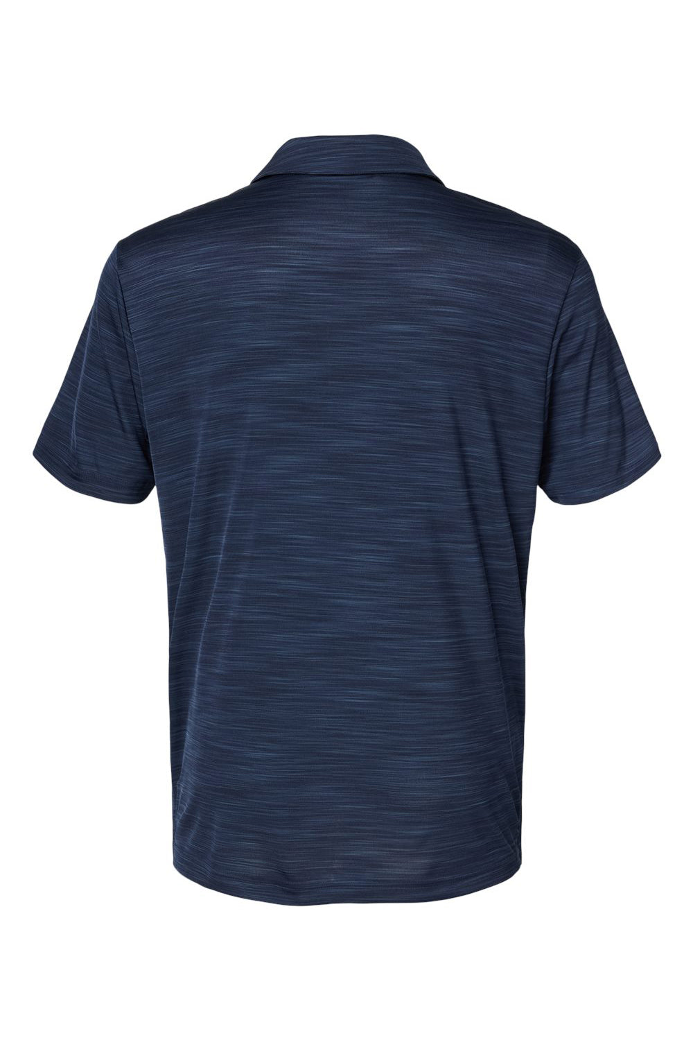 Adidas A402 Mens Melange Short Sleeve Polo Shirt Collegiate Navy Blue Melange Flat Back