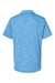Adidas A402 Mens Melange Short Sleeve Polo Shirt Lucky Blue Melange Flat Back