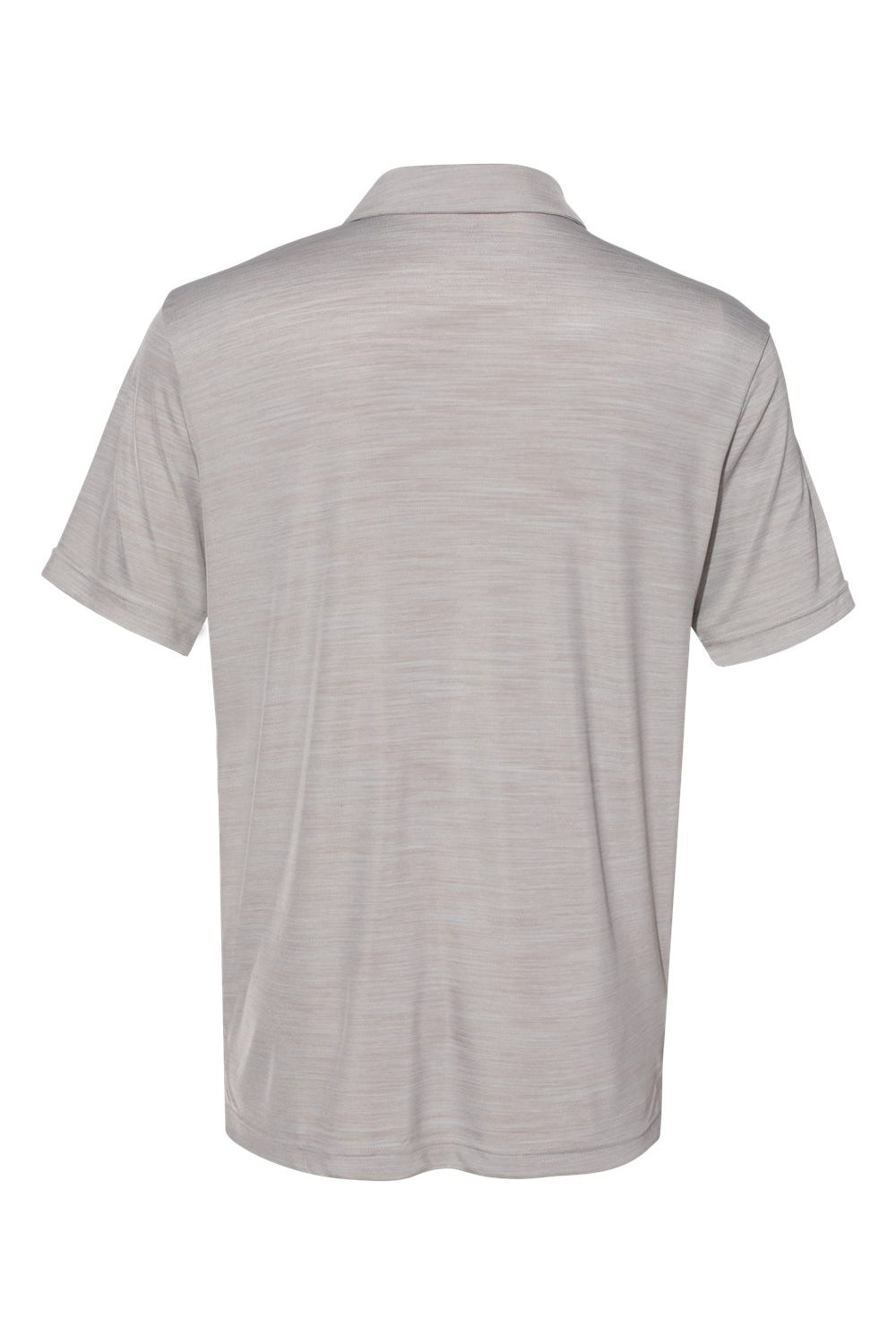 Adidas A402 Mens UPF 50+ Short Sleeve Polo Shirt Mid Grey Melange Flat Back