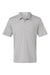 Adidas A402 Mens UPF 50+ Short Sleeve Polo Shirt Mid Grey Melange Flat Front