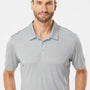 Adidas Mens UPF 50+ Short Sleeve Polo Shirt - Mid Grey Melange - NEW