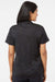 Adidas A403 Womens Melange Short Sleeve Polo Shirt Black Melange Model Back