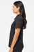 Adidas A403 Womens Melange Short Sleeve Polo Shirt Black Melange Model Side