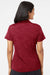 Adidas A403 Womens Melange Short Sleeve Polo Shirt Collegiate Burgundy Melange Model Back