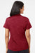 Adidas A403 Womens UPF 50+ Short Sleeve Polo Shirt Collegiate Burgundy Model Back