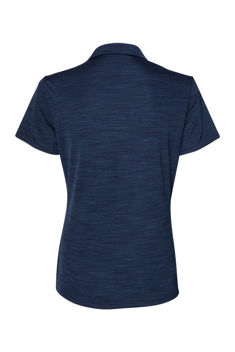 Adidas A403 Womens Melange Short Sleeve Polo Shirt Collegiate Navy Blue Melange Flat Back