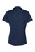 Adidas A403 Womens Melange Short Sleeve Polo Shirt Collegiate Navy Blue Melange Flat Back
