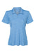 Adidas A403 Womens Melange Short Sleeve Polo Shirt Lucky Blue Melange Flat Front