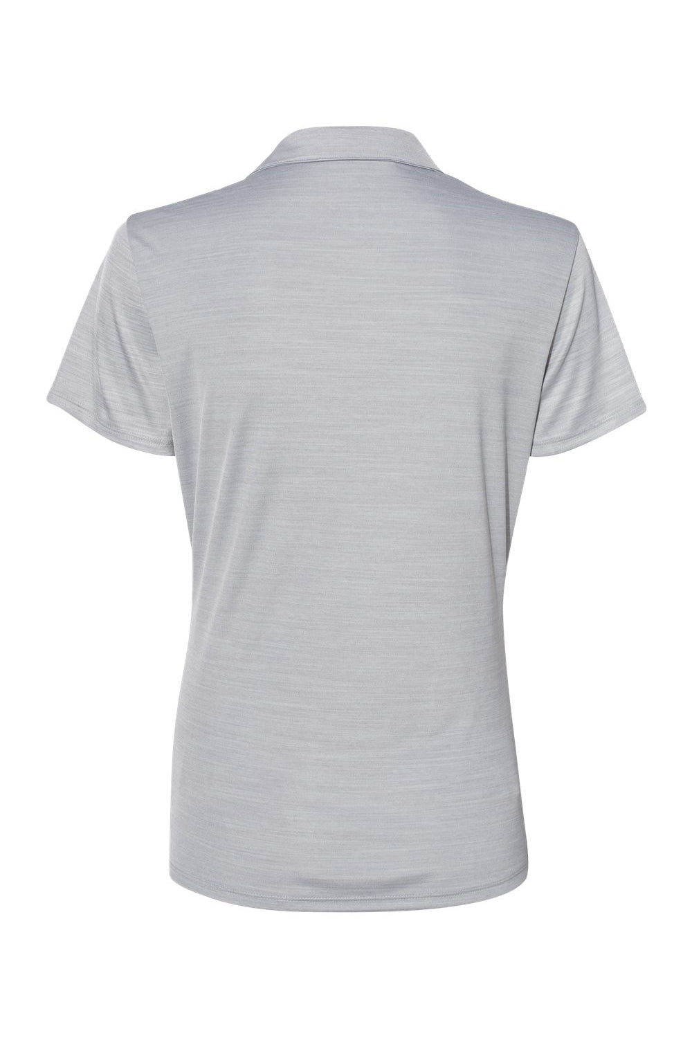 Adidas A403 Womens UPF 50+ Short Sleeve Polo Shirt Mid Grey Melange Flat Back
