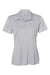 Adidas A403 Womens Melange Short Sleeve Polo Shirt Mid Grey Melange Flat Front